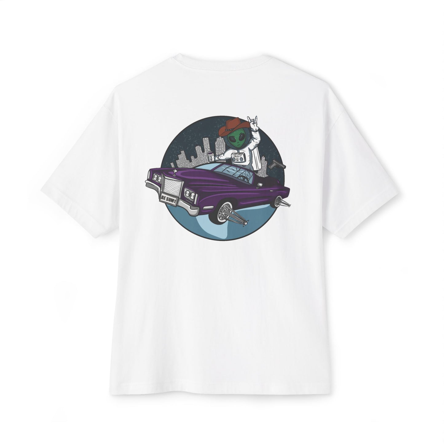 3rd Coast Alien -Unisex Oversized Boxy Tee - White