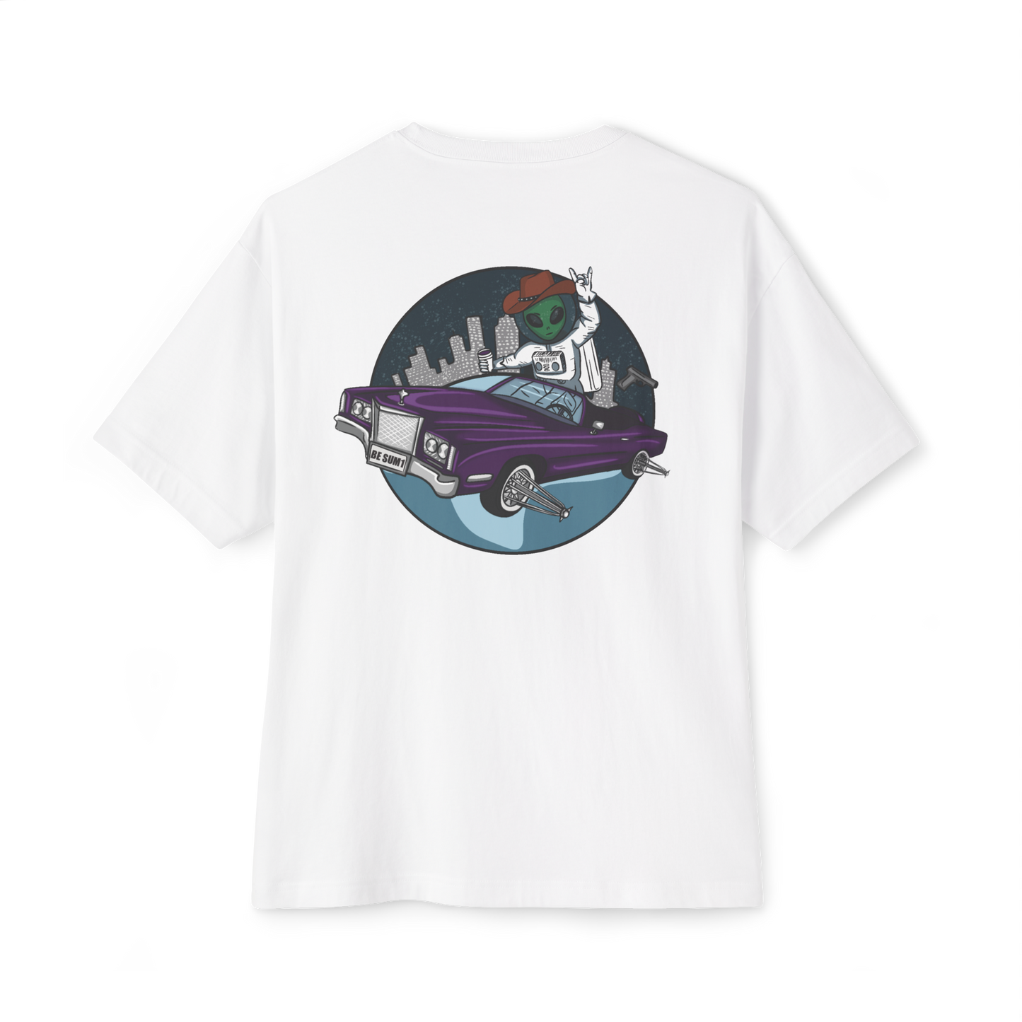 3rd Coast Alien -Unisex Oversized Boxy Tee - White